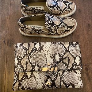 🐍Snake Skin Sneakers and matching bag